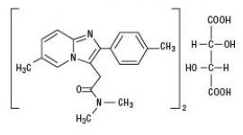 Zolpidem tartrate chemical structure